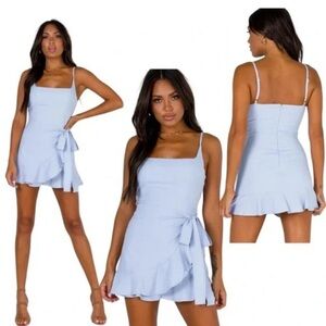 Princess Polly Light Blue Mini Dress